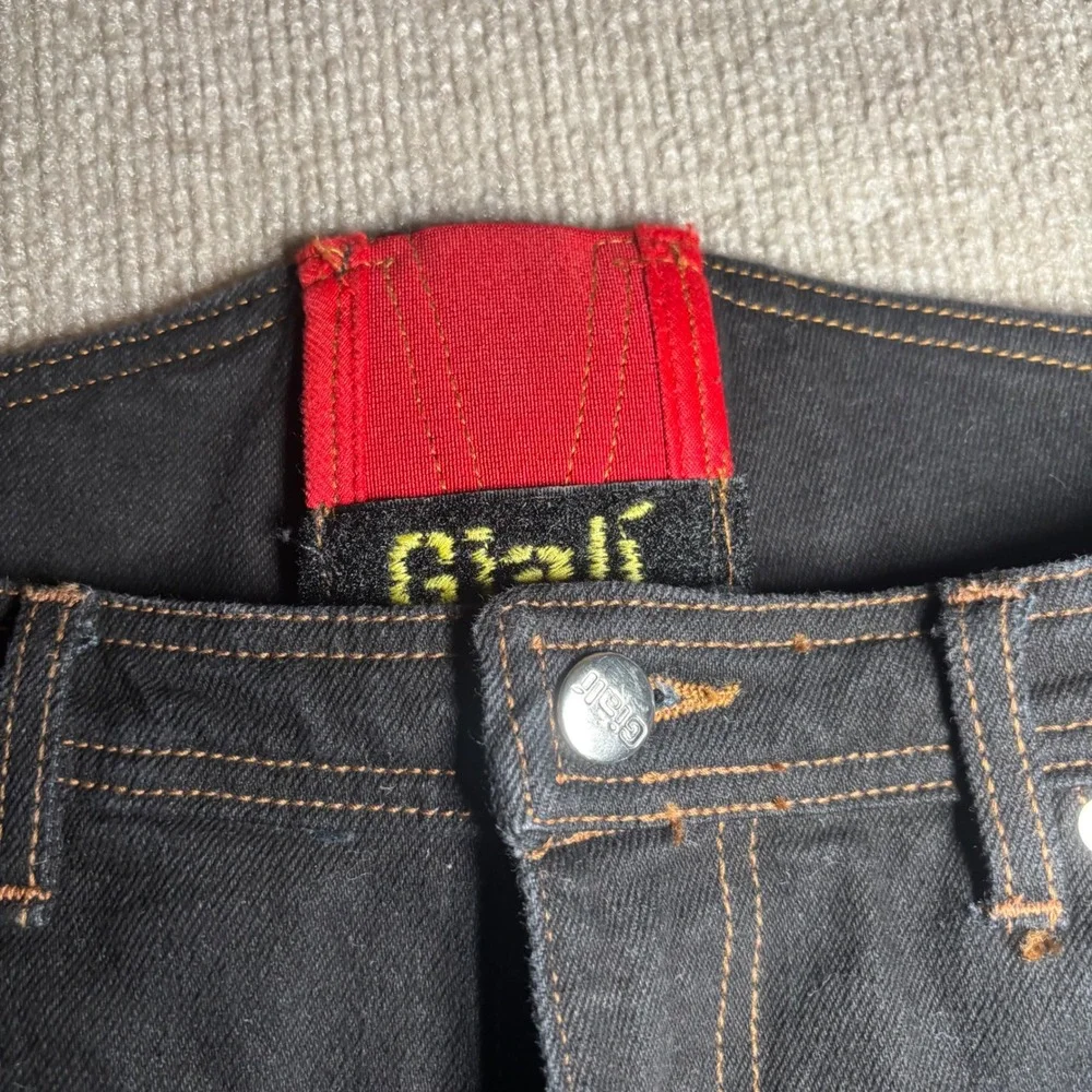 Giali Italy Motorcycle Riding Jeans Black Padded Armor 2100 TIBA Mens 36 52 - Picture 6 of 16